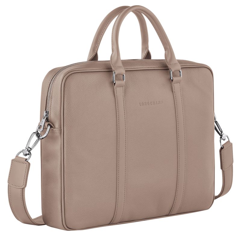 Beige Longchamp Le Foulonné Xs Men Briefcase | Ksa-750YPHUME