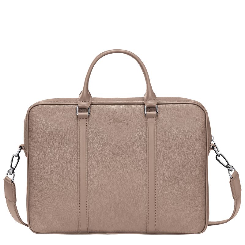 Beige Longchamp Le Foulonné Xs Men Briefcase | Ksa-750YPHUME