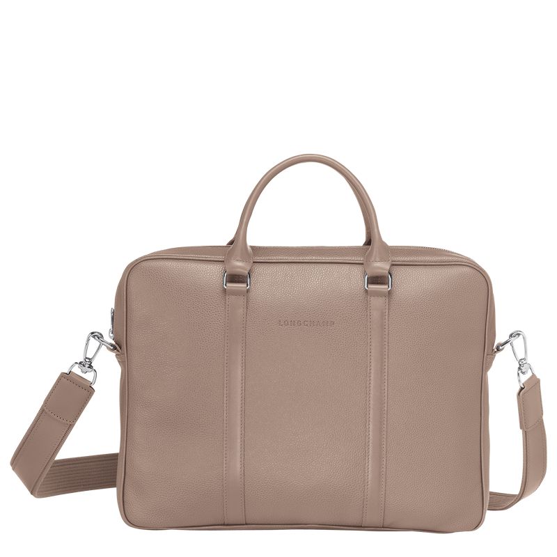 Beige Longchamp Le Foulonné Xs Men Briefcase | Ksa-750YPHUME