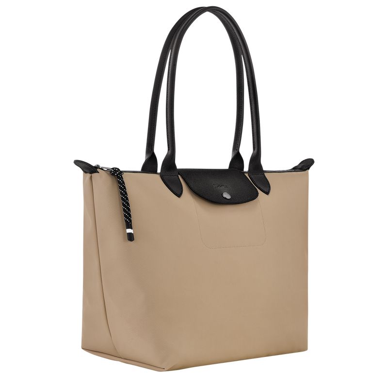 Beige Longchamp Le Pliage Energy L Women Tote Bag | Ksa-253LGBUKA