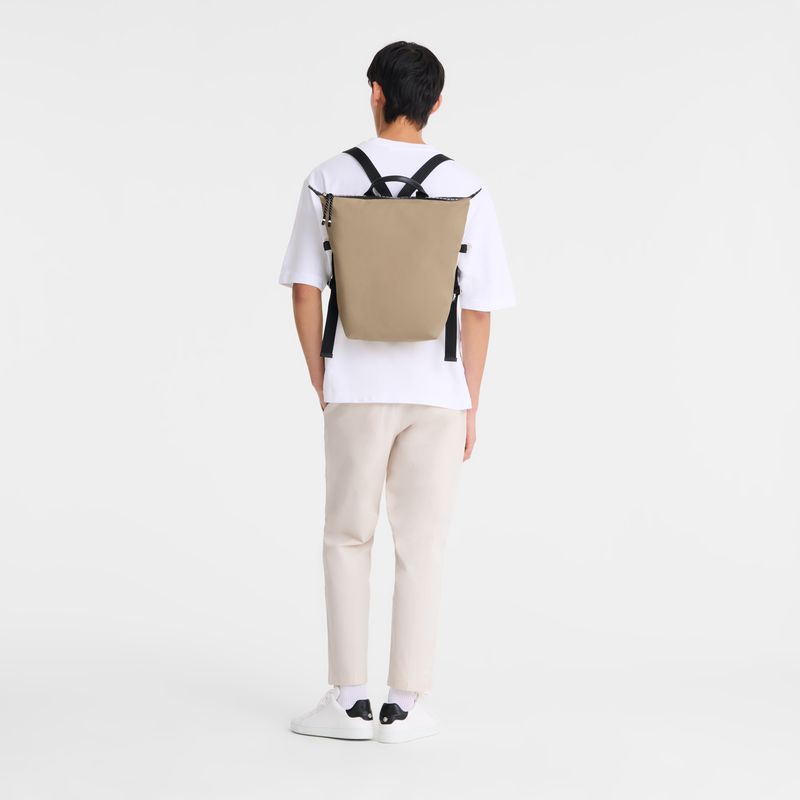 Beige Longchamp Le Pliage Energy L Women Backpack | Ksa-981IELUMQ