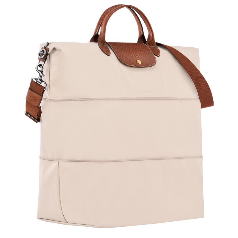 Beige Longchamp Le Pliage Original Expandable Men Travel Bag | Ksa-597OLRHJW