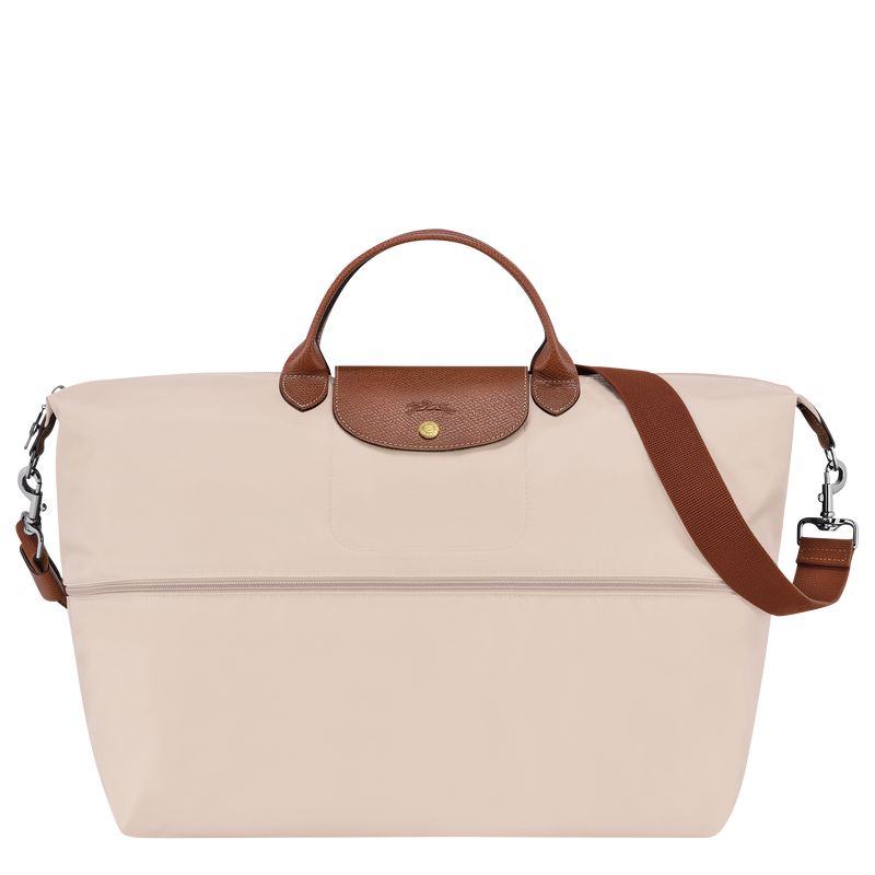 Beige Longchamp Le Pliage Original Expandable Men Travel Bag | Ksa-597OLRHJW
