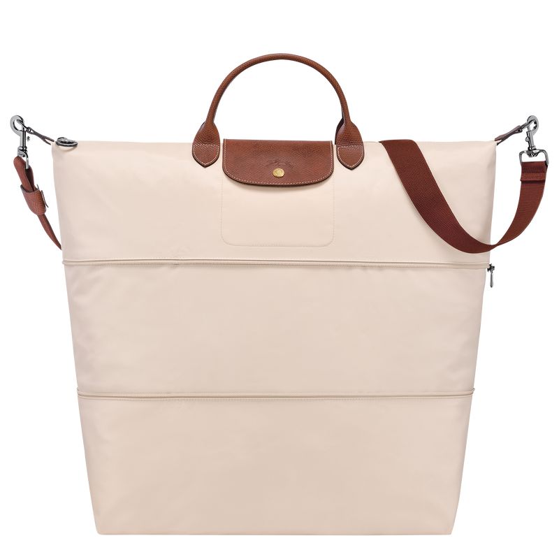 Beige Longchamp Le Pliage Original Expandable Men Travel Bag | Ksa-597OLRHJW