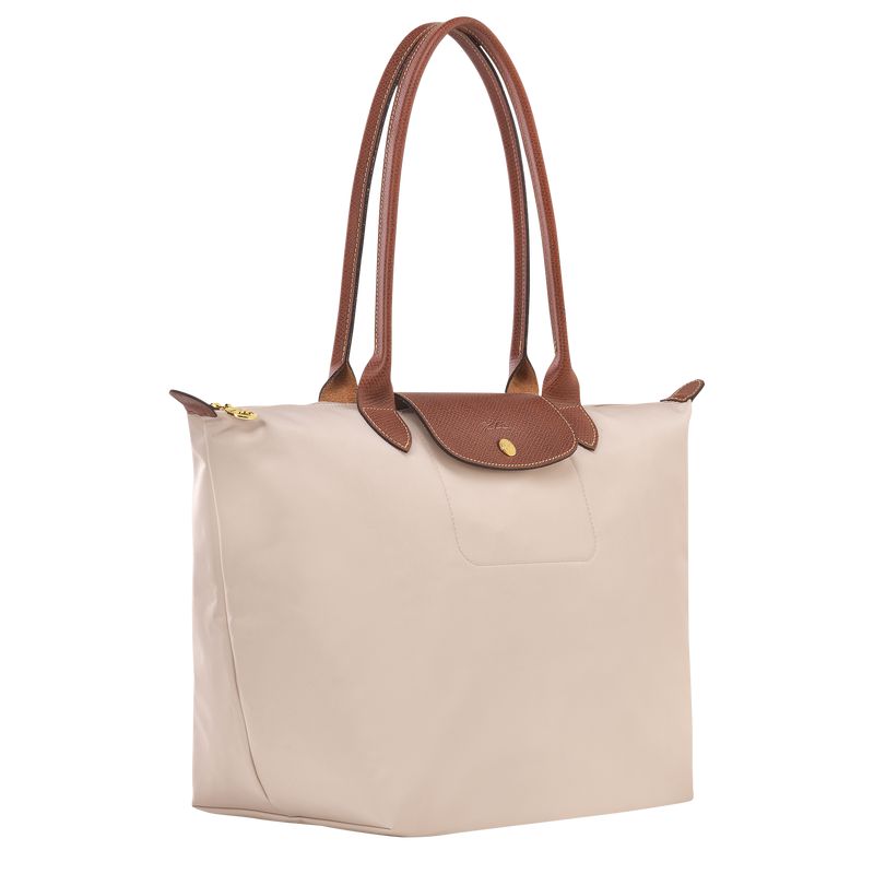 Beige Longchamp Le Pliage Original L Women Tote Bag | Ksa-836CFDPEJ