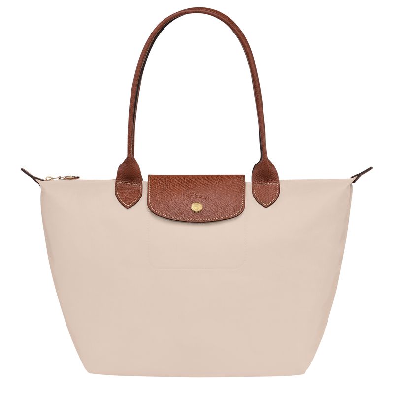 Beige Longchamp Le Pliage Original M Women Tote Bag | Ksa-397GPOTUQ