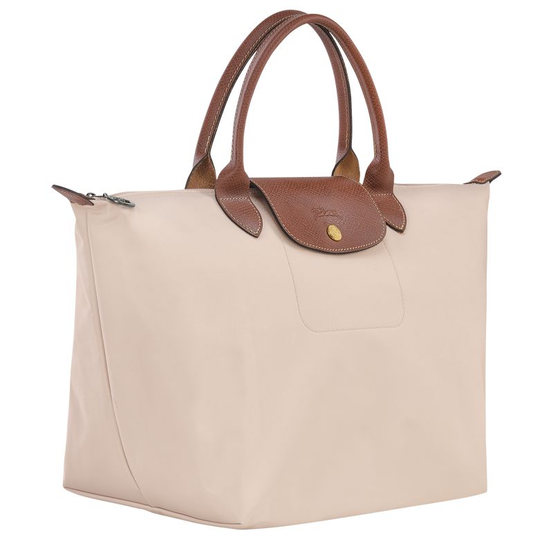 Beige Longchamp Le Pliage Original M Women Handbag | Ksa-293KIYUHQ