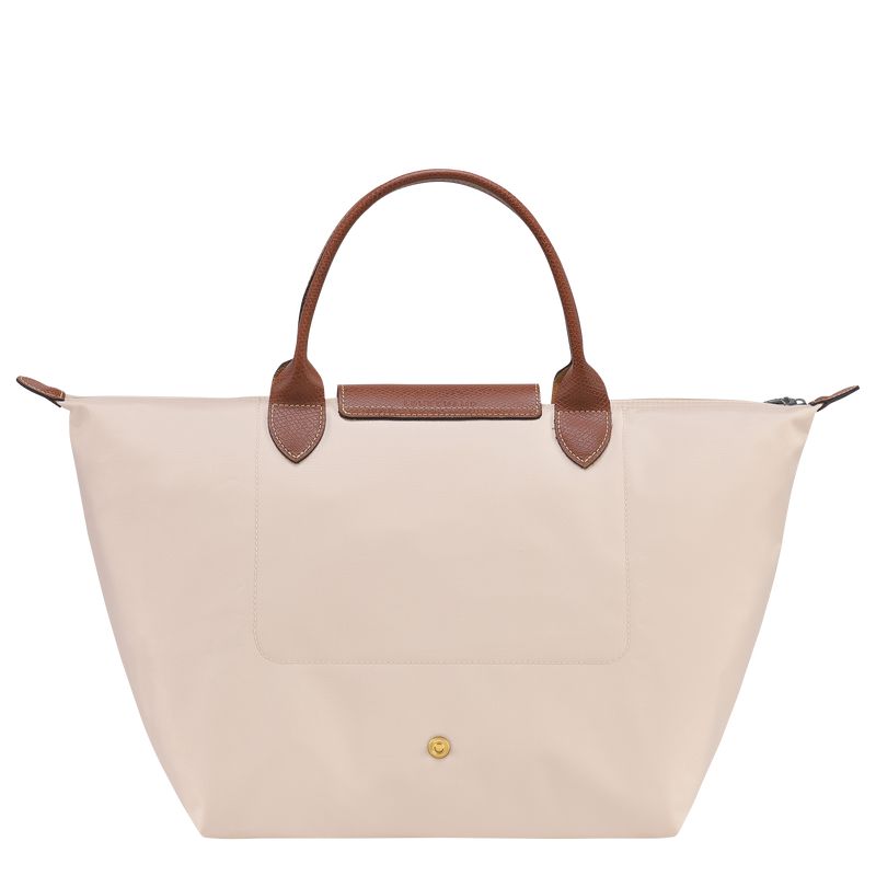 Beige Longchamp Le Pliage Original M Women Handbag | Ksa-293KIYUHQ