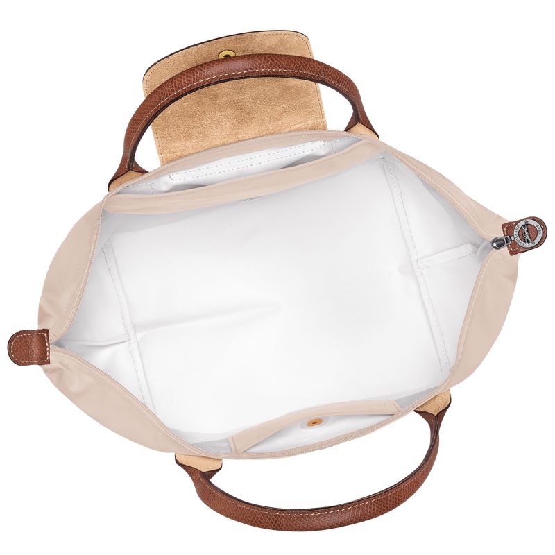Beige Longchamp Le Pliage Original M Women Handbag | Ksa-293KIYUHQ