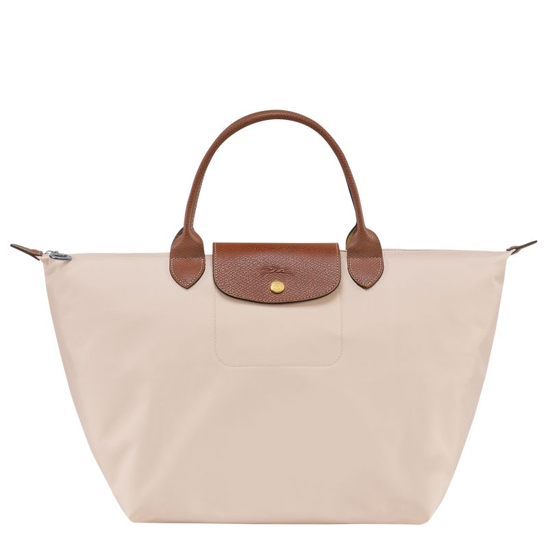 Beige Longchamp Le Pliage Original M Women Handbag | Ksa-293KIYUHQ