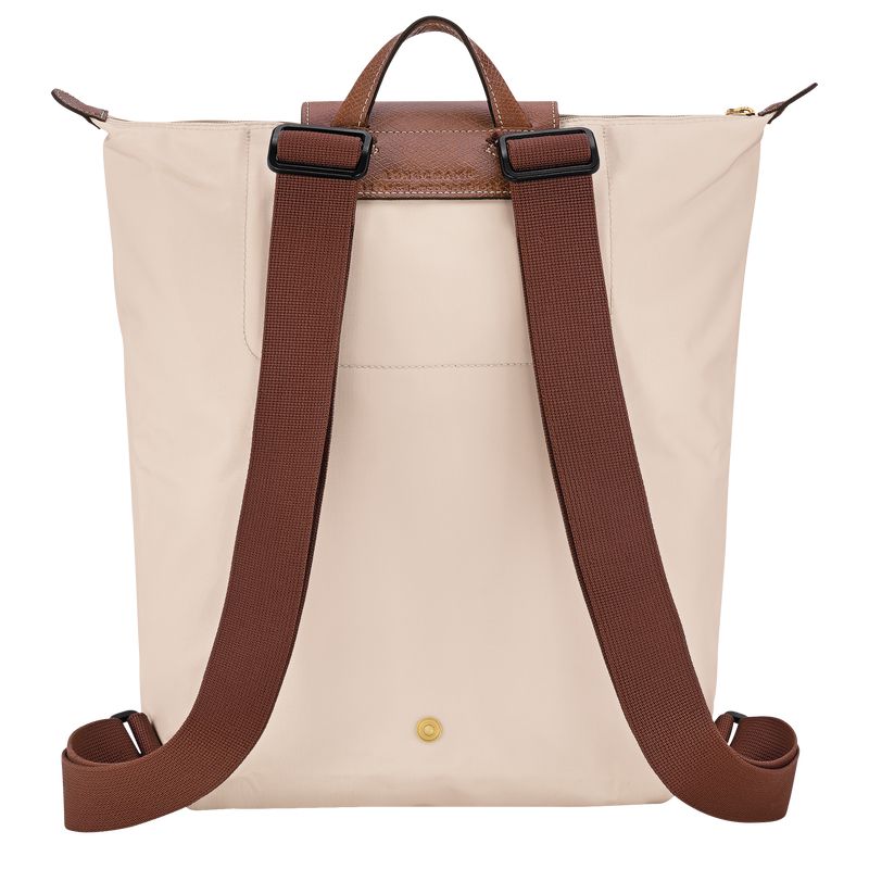 Beige Longchamp Le Pliage Original M Women Backpack | Ksa-124YTNBQE