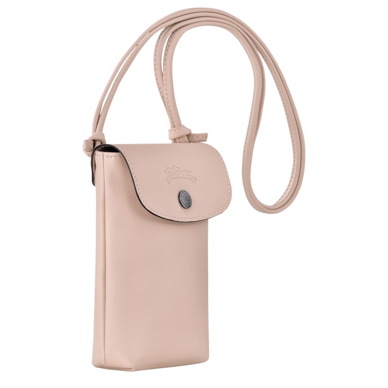 Beige Longchamp Le Pliage Xtra With Leather Lace Men Phone Case | Ksa-764PAKJNQ