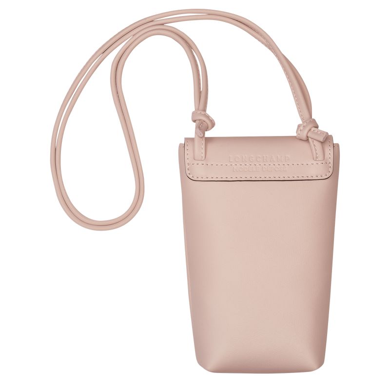 Beige Longchamp Le Pliage Xtra With Leather Lace Men Phone Case | Ksa-764PAKJNQ