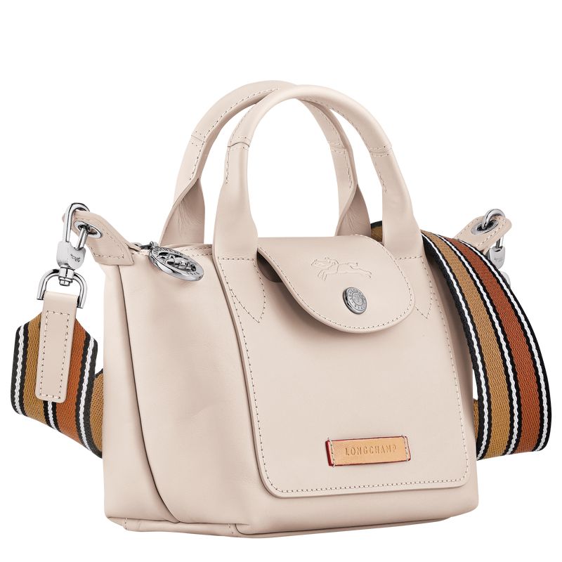 Beige Longchamp Le Pliage Xtra Xs Men Handbag | Ksa-603QUJFIK