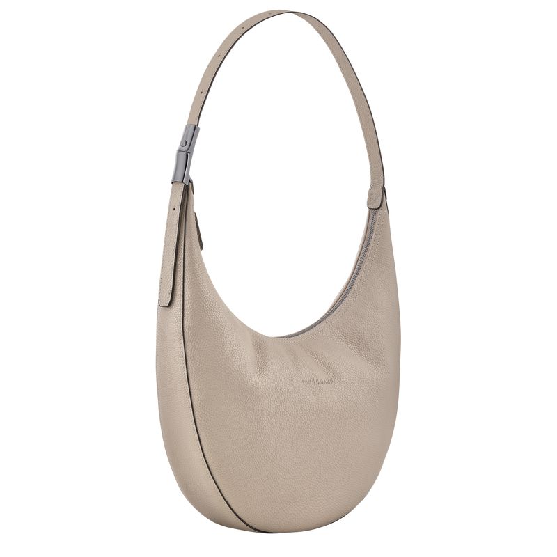 Beige Longchamp Le Roseau Essential L Women Crossbody Bag | Ksa-598YFEAVB