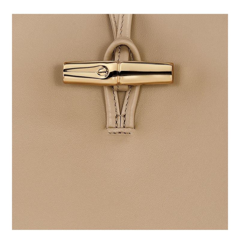 Beige Longchamp Le Roseau M Women Hobo Bag | Ksa-950CBZEHA