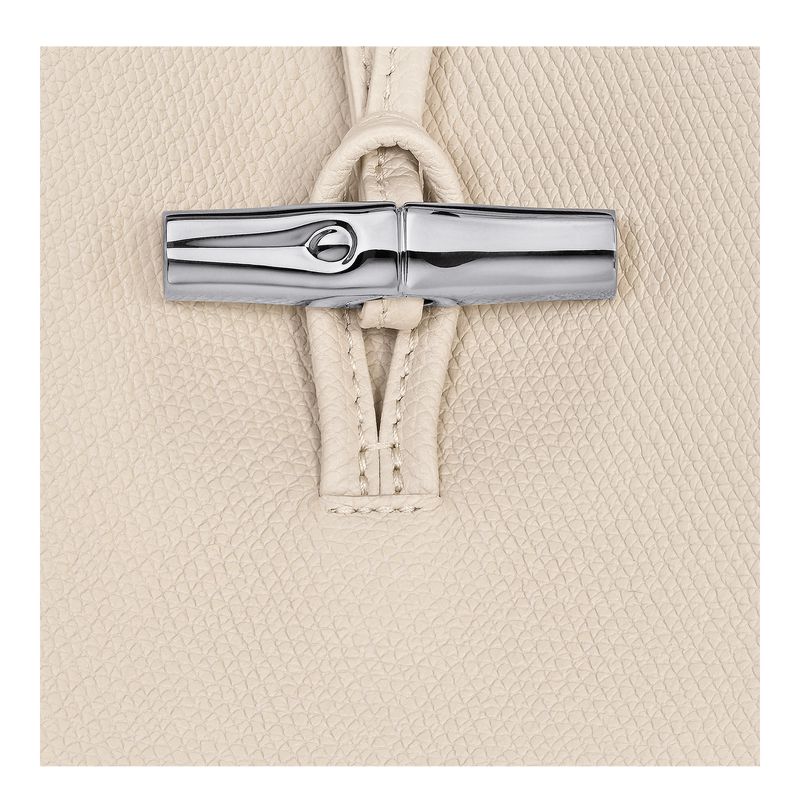 Beige Longchamp Le Roseau M Women Shoulder Bag | Ksa-357VKLSYI