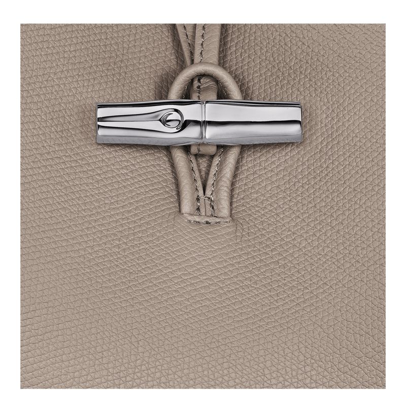 Beige Longchamp Le Roseau M Women Shoulder Bag | Ksa-816FBLRYW