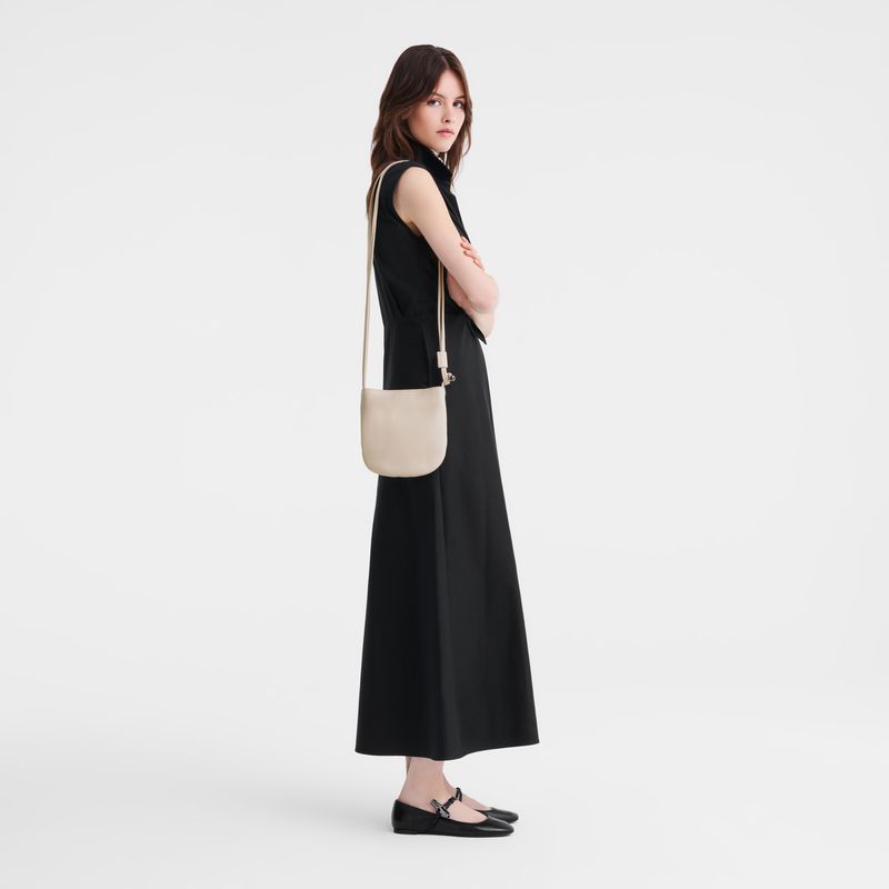 Beige Longchamp Le Roseau S Women Crossbody Bag | Ksa-804TVNSED