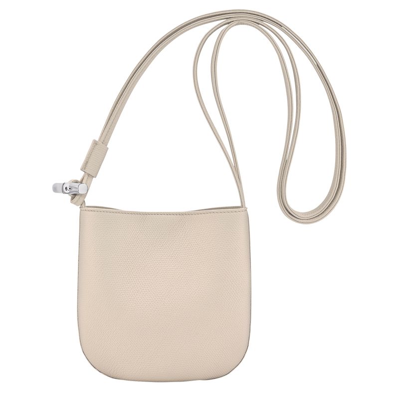 Beige Longchamp Le Roseau S Women Crossbody Bag | Ksa-804TVNSED