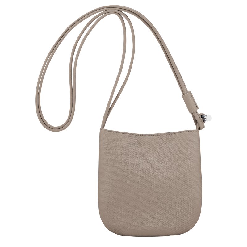 Beige Longchamp Le Roseau S Women Crossbody Bag | Ksa-712DBRFSK