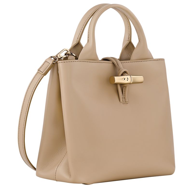 Beige Longchamp Le Roseau S Women Handbag | Ksa-169UHOBYP