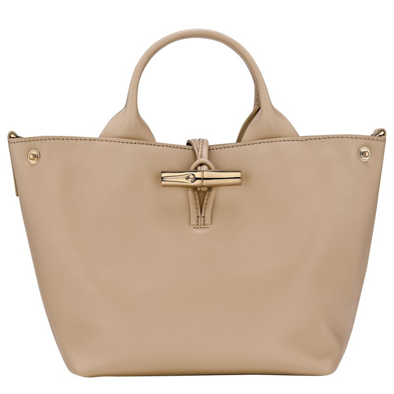 Beige Longchamp Le Roseau S Women Handbag | Ksa-169UHOBYP