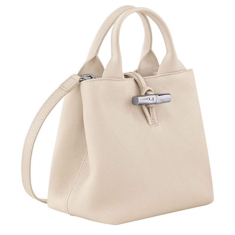 Beige Longchamp Le Roseau S Women Handbag | Ksa-460MCIVAD