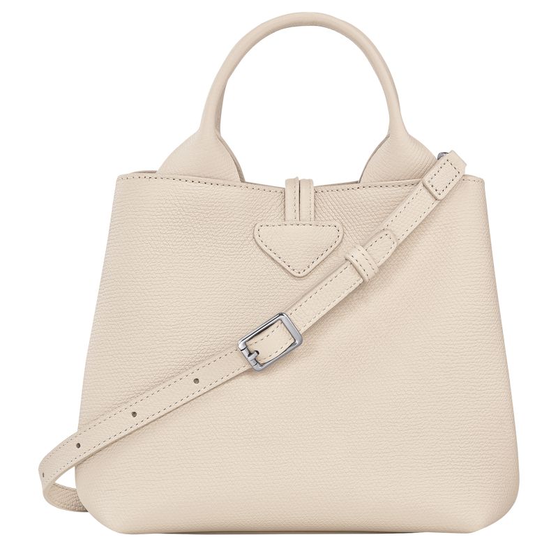 Beige Longchamp Le Roseau S Women Handbag | Ksa-460MCIVAD