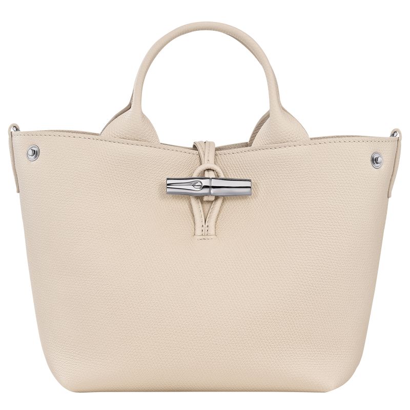Beige Longchamp Le Roseau S Women Handbag | Ksa-460MCIVAD