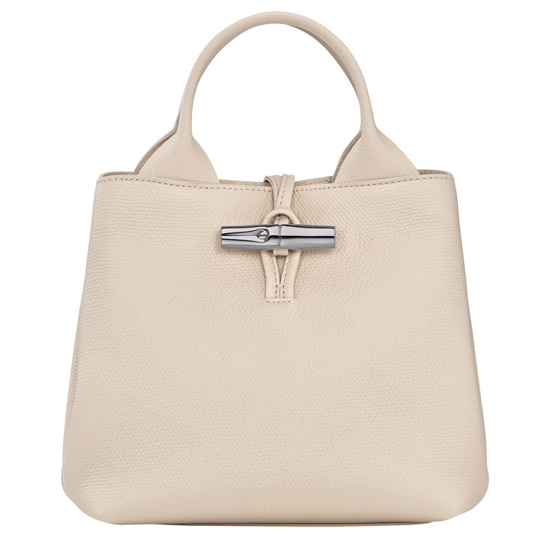 Beige Longchamp Le Roseau S Women Handbag | Ksa-460MCIVAD