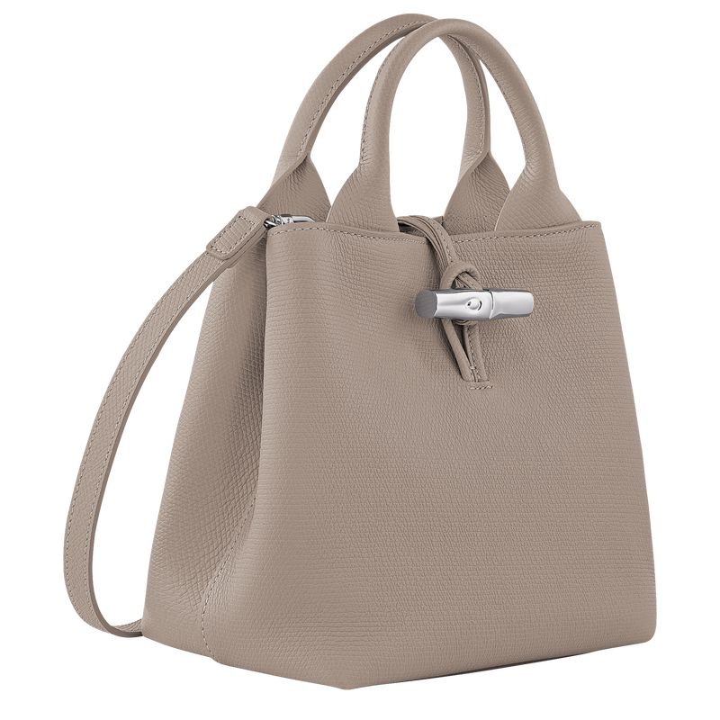 Beige Longchamp Le Roseau S Women Handbag | Ksa-592ZMATWI