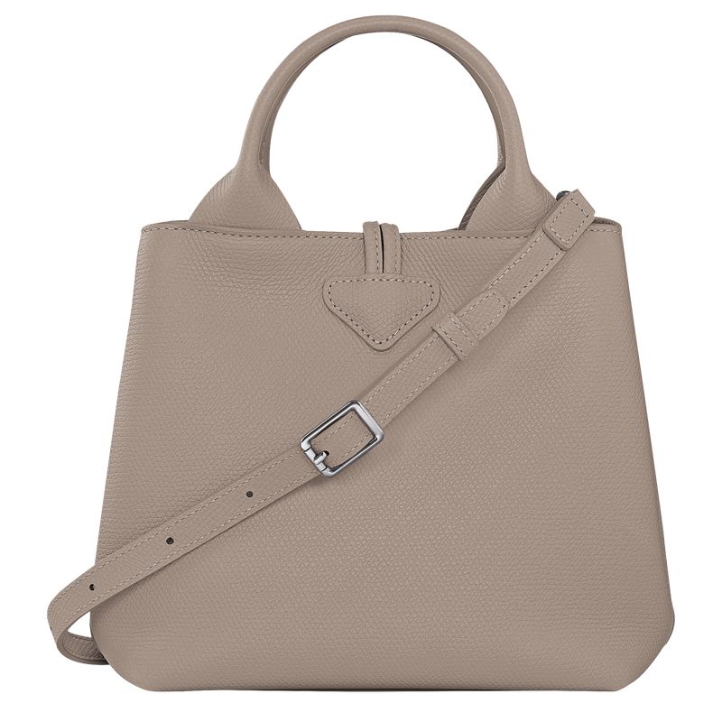 Beige Longchamp Le Roseau S Women Handbag | Ksa-592ZMATWI