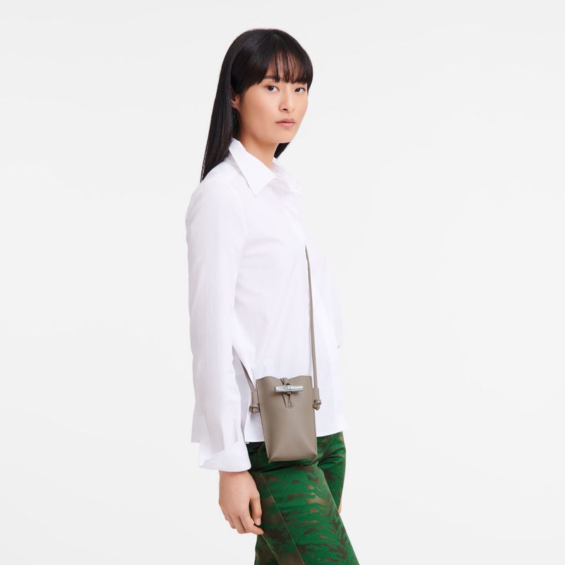Beige Longchamp Le Roseau Women Phone Case | Ksa-809BYDXGF