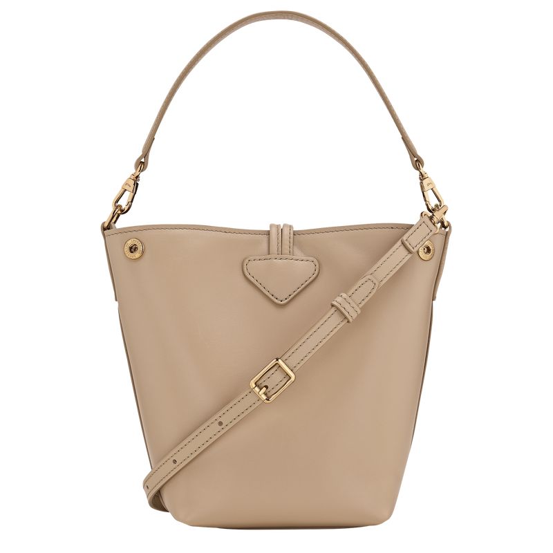 Beige Longchamp Le Roseau Xs Women Bucket Bag | Ksa-561JVSXRP
