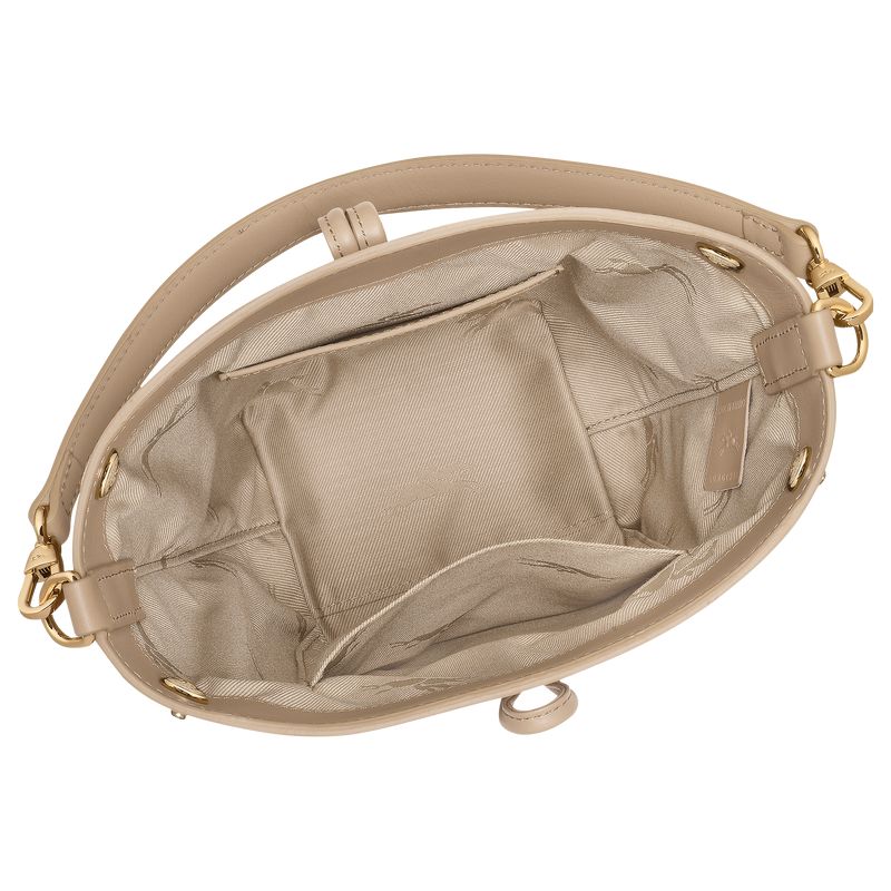 Beige Longchamp Le Roseau Xs Women Bucket Bag | Ksa-561JVSXRP