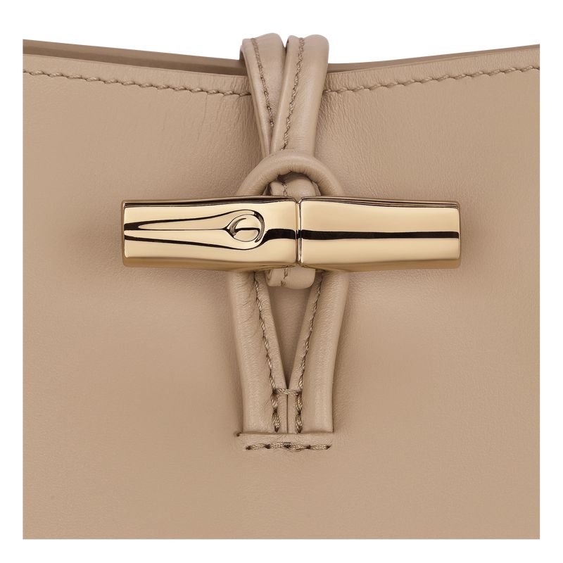 Beige Longchamp Le Roseau Xs Women Bucket Bag | Ksa-561JVSXRP