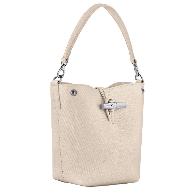 Beige Longchamp Le Roseau Xs Women Bucket Bag | Ksa-657PRLWZX
