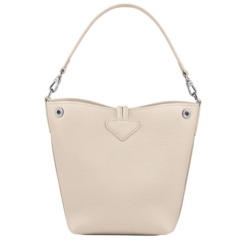 Beige Longchamp Le Roseau Xs Women Bucket Bag | Ksa-657PRLWZX
