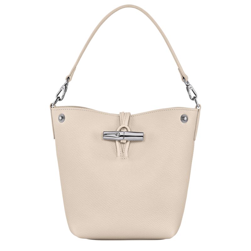 Beige Longchamp Le Roseau Xs Women Bucket Bag | Ksa-657PRLWZX