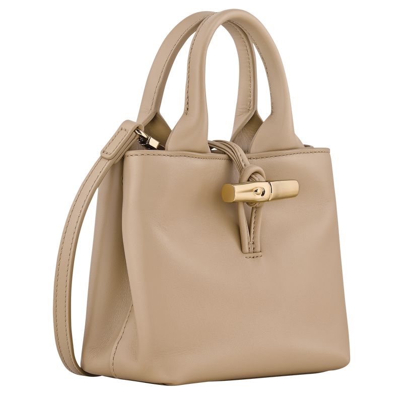 Beige Longchamp Le Roseau Xs Women Handbag | Ksa-245YWPRCG