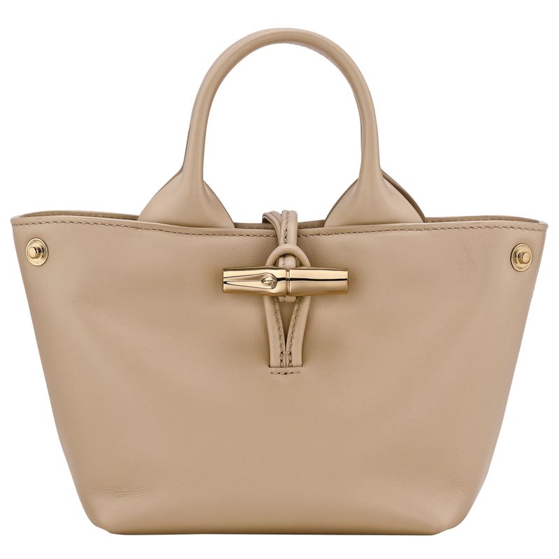 Beige Longchamp Le Roseau Xs Women Handbag | Ksa-245YWPRCG