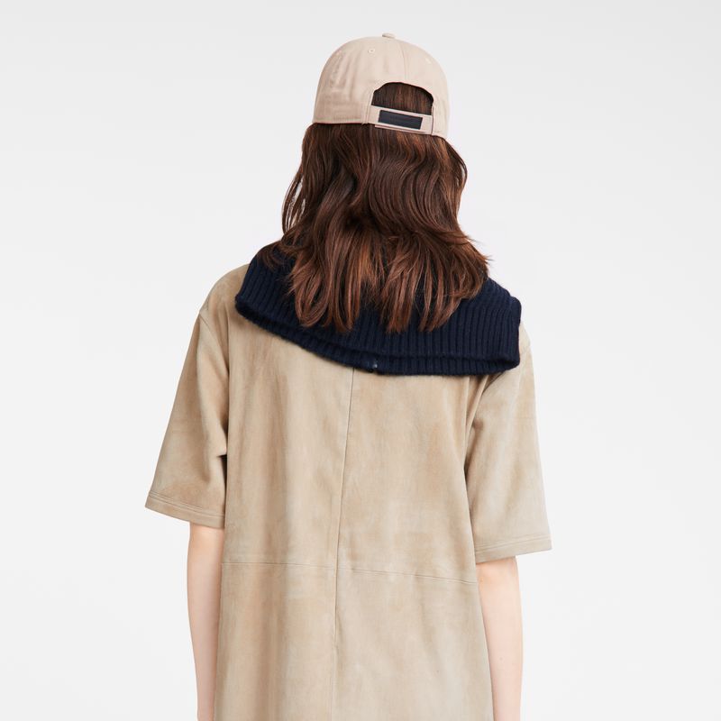 Beige Longchamp Leather Long Women Dress | Ksa-920OXJQCE