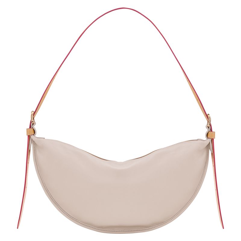 Beige Longchamp Smoothie M Women Crossbody Bag | Ksa-043EQNSUR