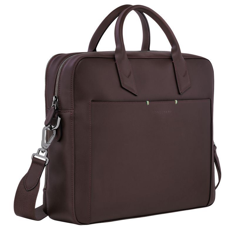 Beige Longchamp Sur Seine M Men Briefcase | Ksa-158UADSTC