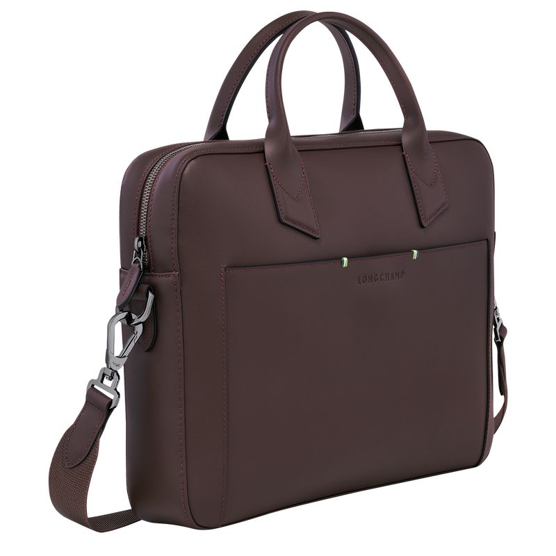 Beige Longchamp Sur Seine Men Briefcase | Ksa-487MDFTIZ