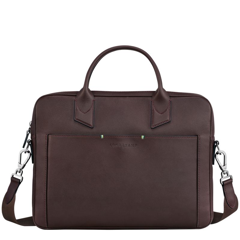 Beige Longchamp Sur Seine Men Briefcase | Ksa-487MDFTIZ