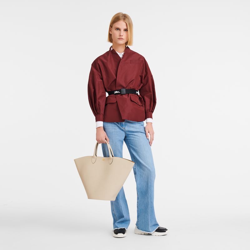 Beige Longchamp Épure Xl Women Tote Bag | Ksa-359MEWSFB