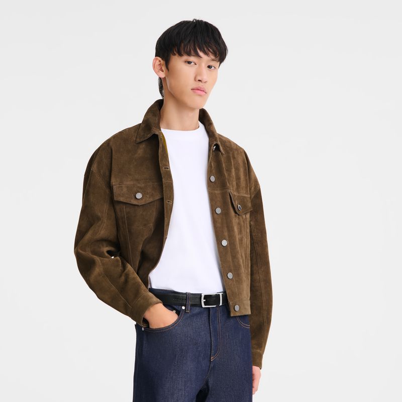 Beige / Black Longchamp Le Foulonné Men Belt | Ksa-328ZGLYWQ