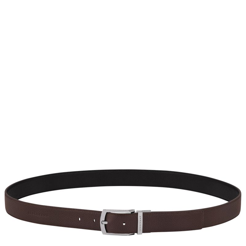 Beige / Black Longchamp Le Foulonné Men Belt | Ksa-328ZGLYWQ